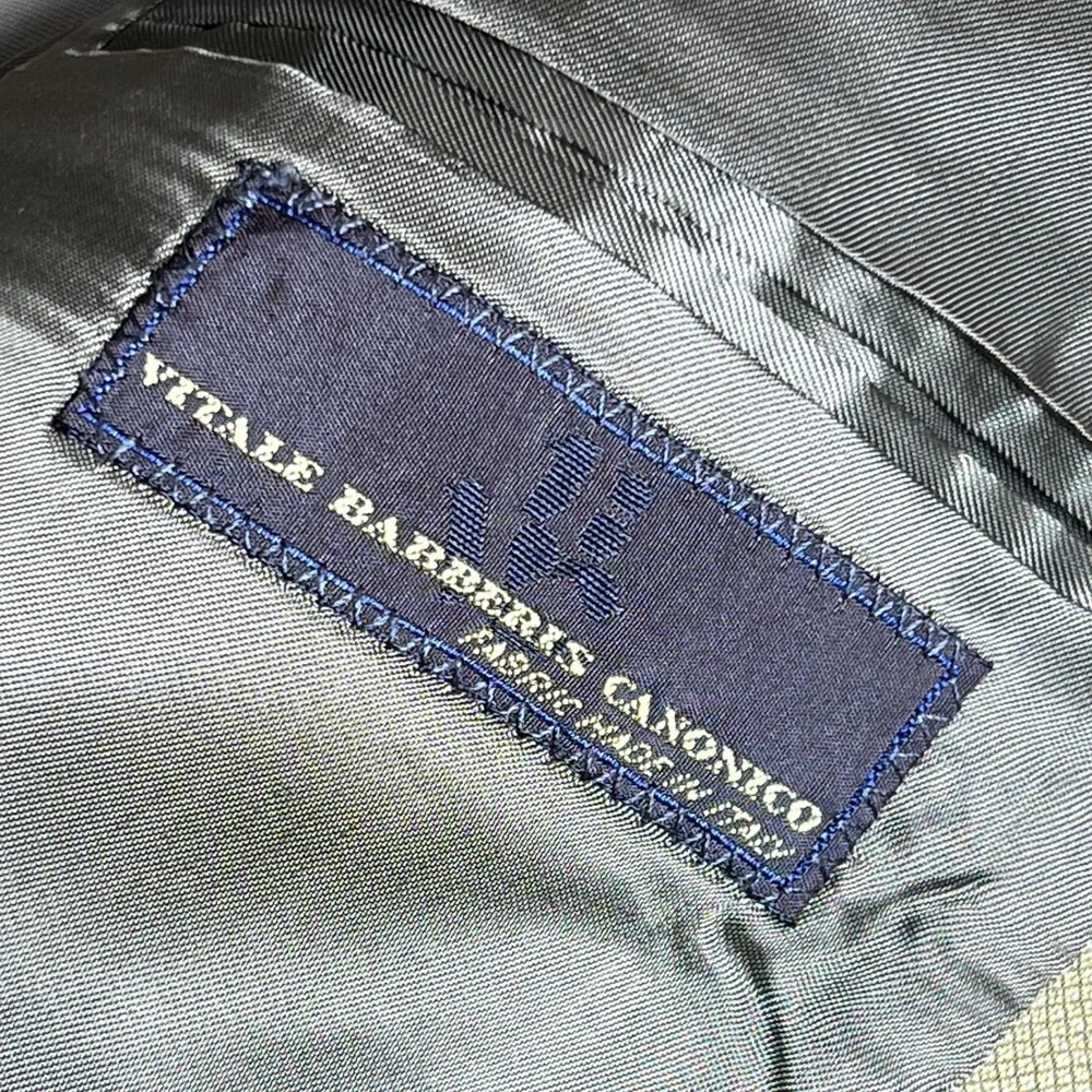PRINCIPE Made In Italy 100%‎ Virgin Wool Plaid Men 42R Blazer Jacket Sport Coat